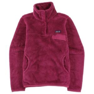 Patagonia W's Re-Tool Snap-T® Pullover Rubellite Pink Sz Med Polartec Jacket